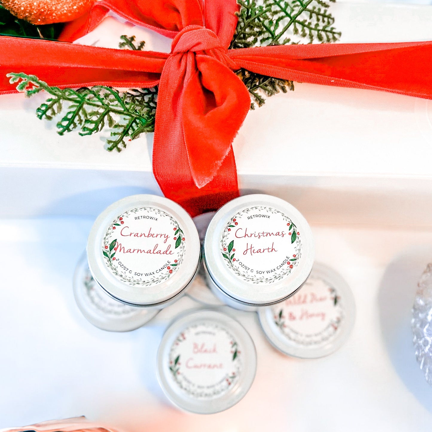 Holiday Candle Collection: 6-Piece Travel Tin Set | Festive Fragrances