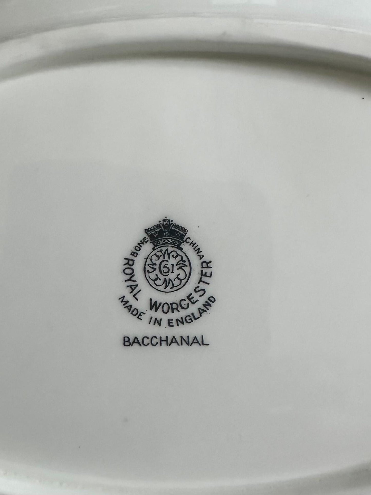 Royal Worcester Bacchanal China, China Place Setting, Thanksgiving Table Decor