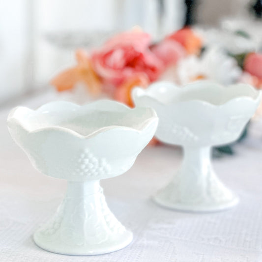 Candle Holder, Milk Glass, Vintage Decor, Shabby Chic, Bridal Shower Gift
