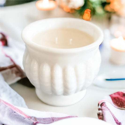 Candles Handmade, Milk Glass, Unique Gift, Farmhouse Decor