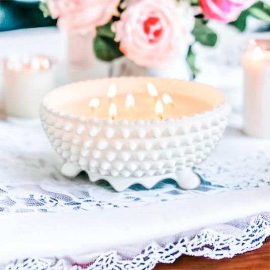 Soy Candle, Milk Glass, Scented Candle, Bridal Shower Gift, Bride to be Gift