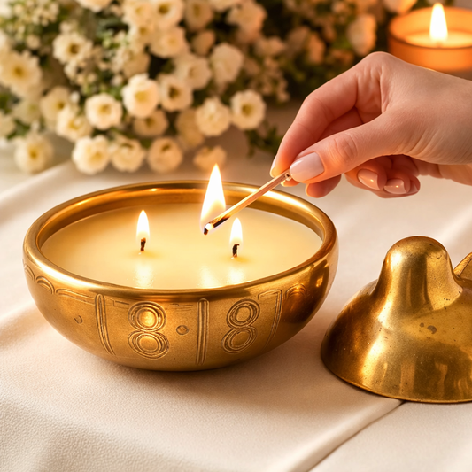 Soy Candle in Vintage Brass Duck Trinket Box