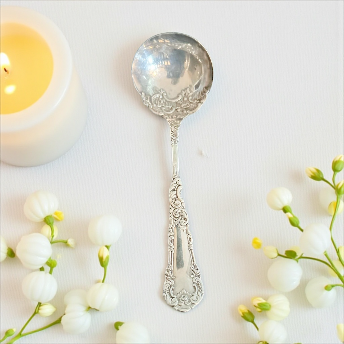 Antique Silver Gravy Ladle – WM Rogers Yale I Pattern, 1894 Serveware