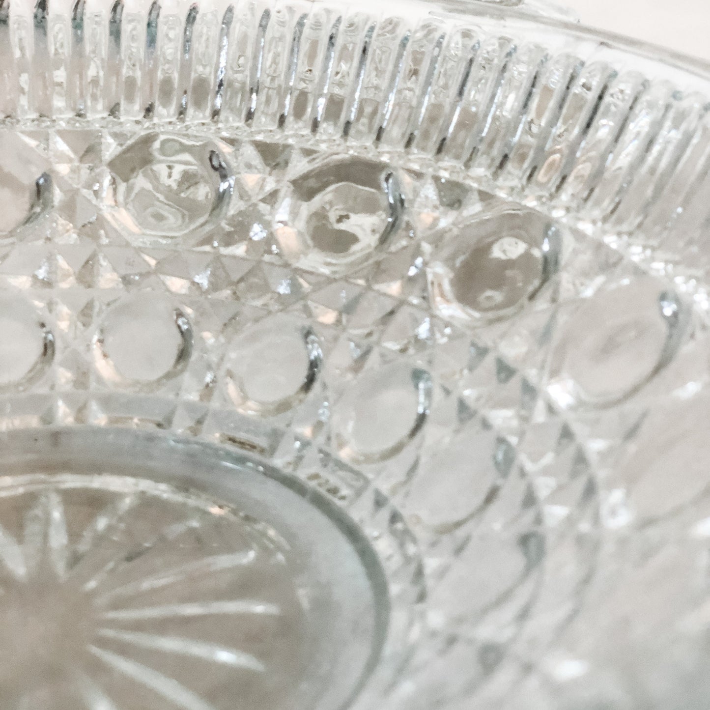 Federal Glass Candy Dish Candle, Christmas Hearth Scent