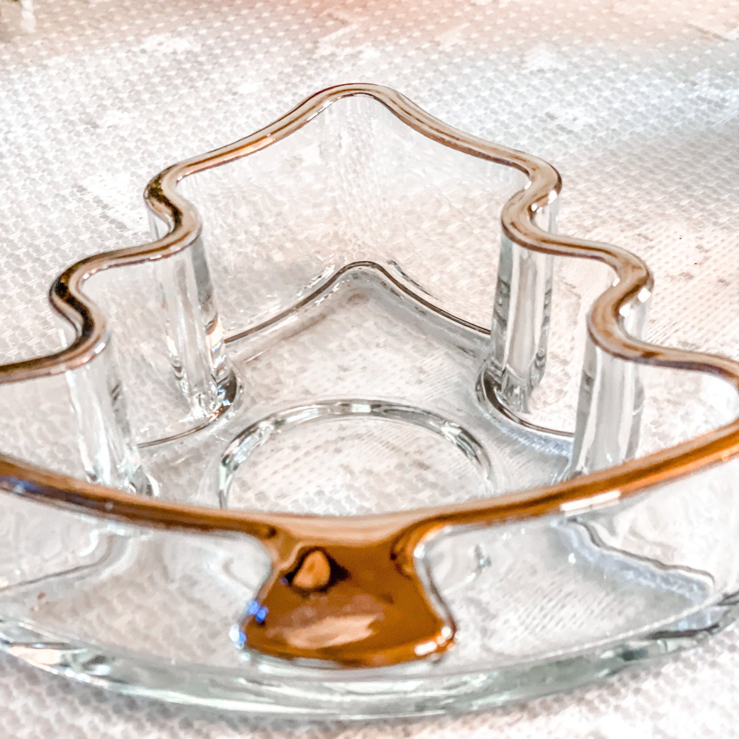 Vintage Holiday Tealight Holder Set, Holiday Decor, Christmas Candle Holders