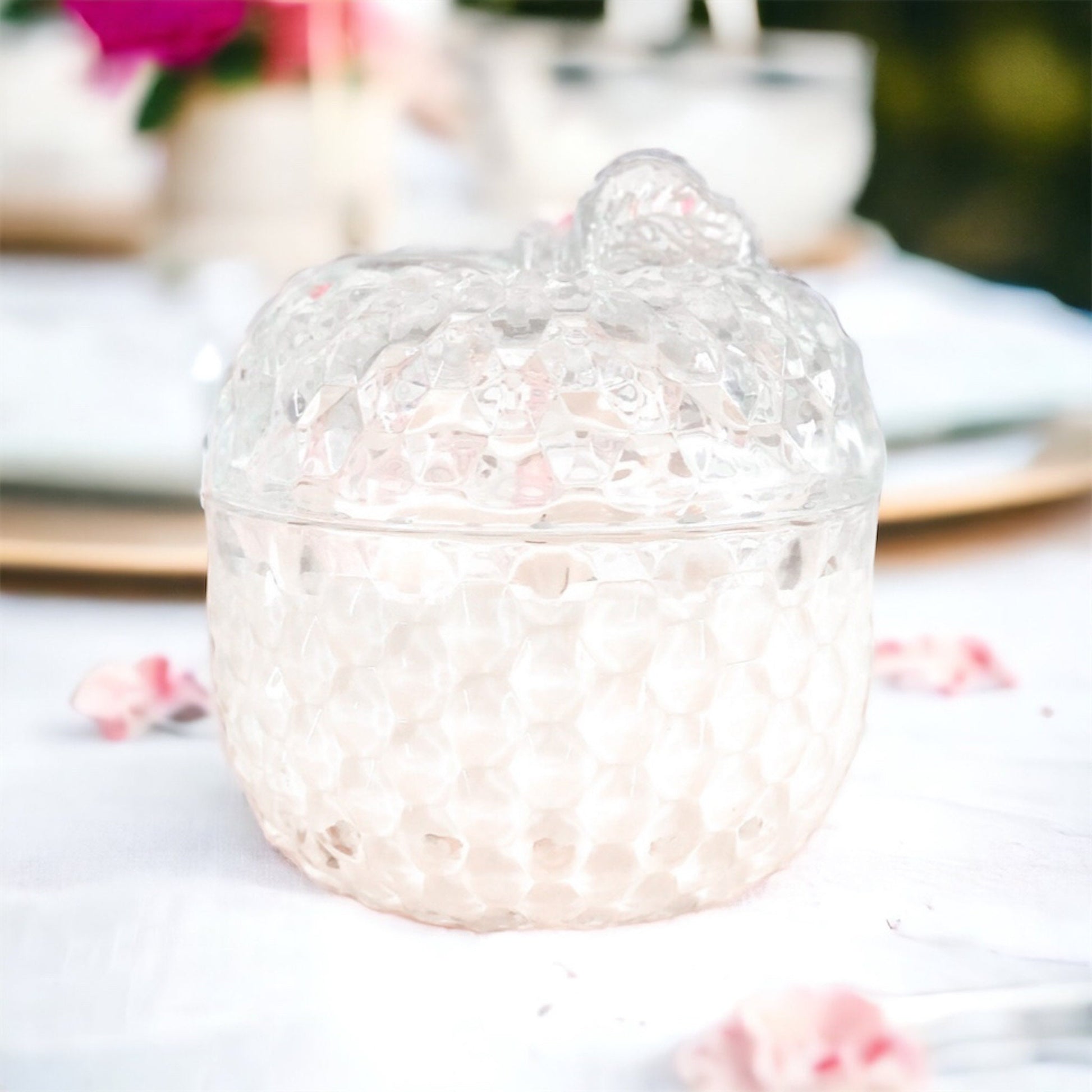 Soy Candle in Vintage Apple Candy Dish