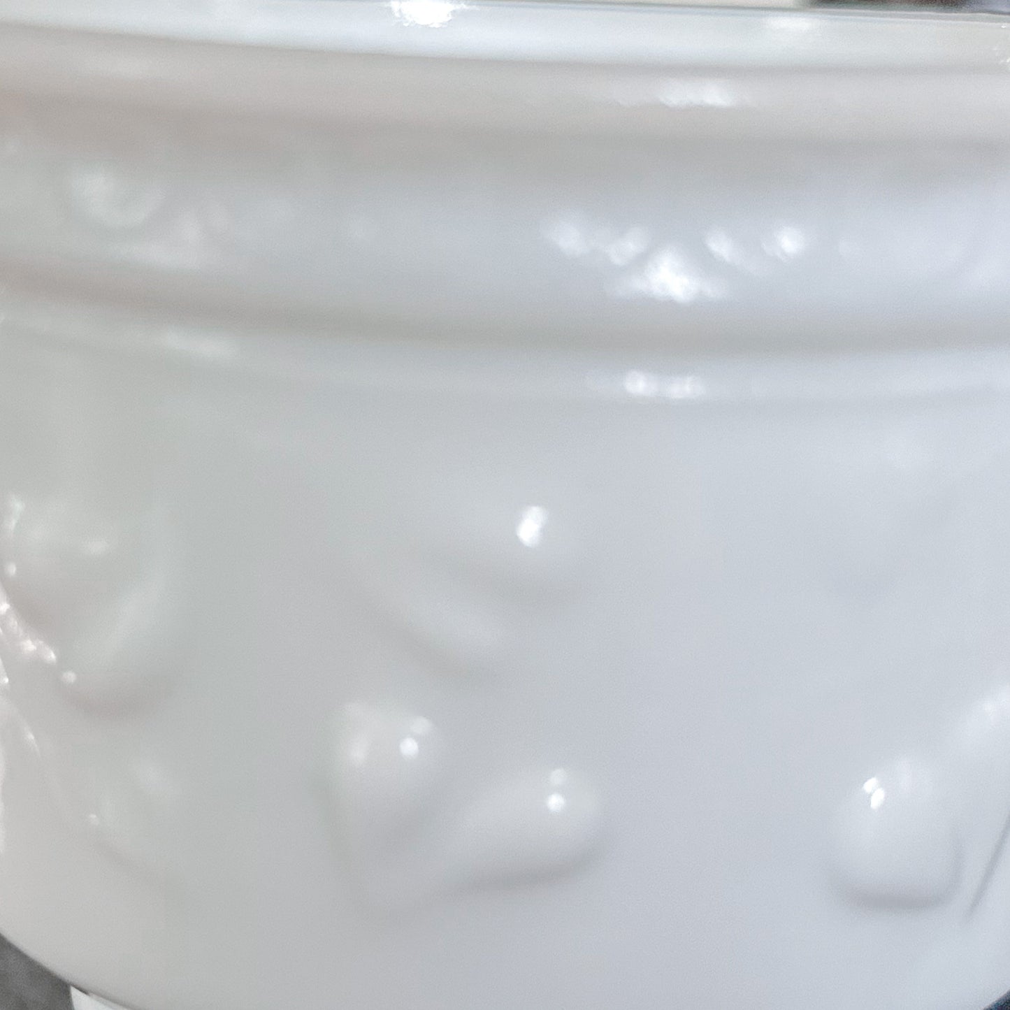 Vintage Milk Glass Pedestal Planter Candle