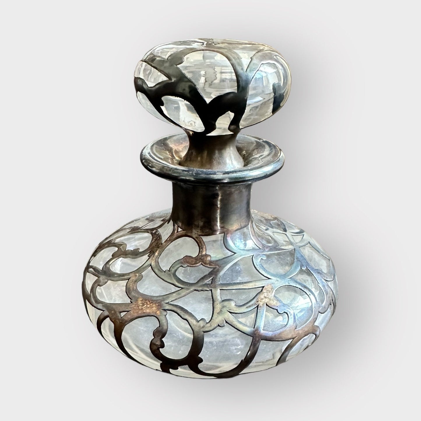 Antique Perfume Bottle, Vintage Home Decor, Art Nouveau, Gift for the Bride