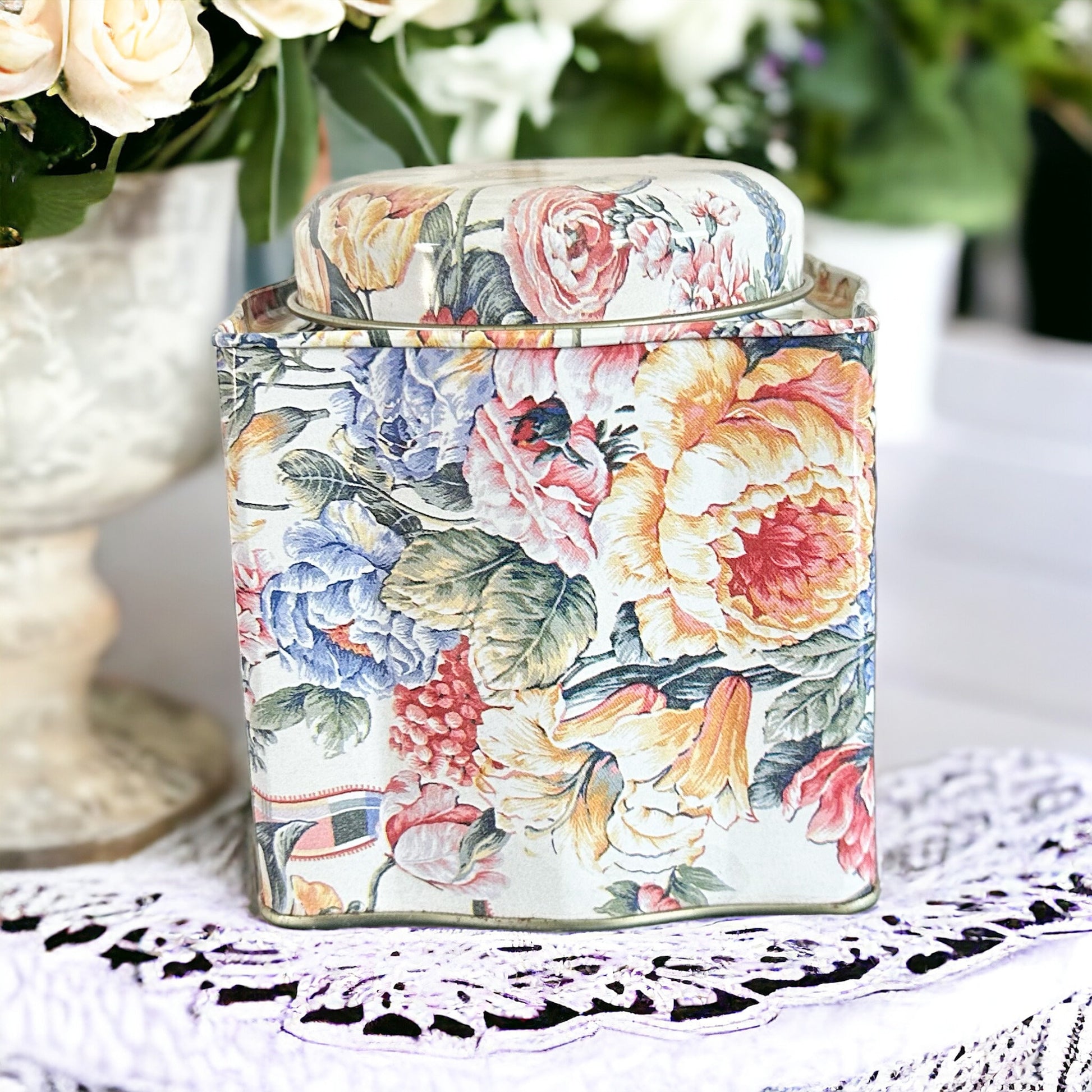 Vintage Biscuit Tin, Spring Soy Wax Candle