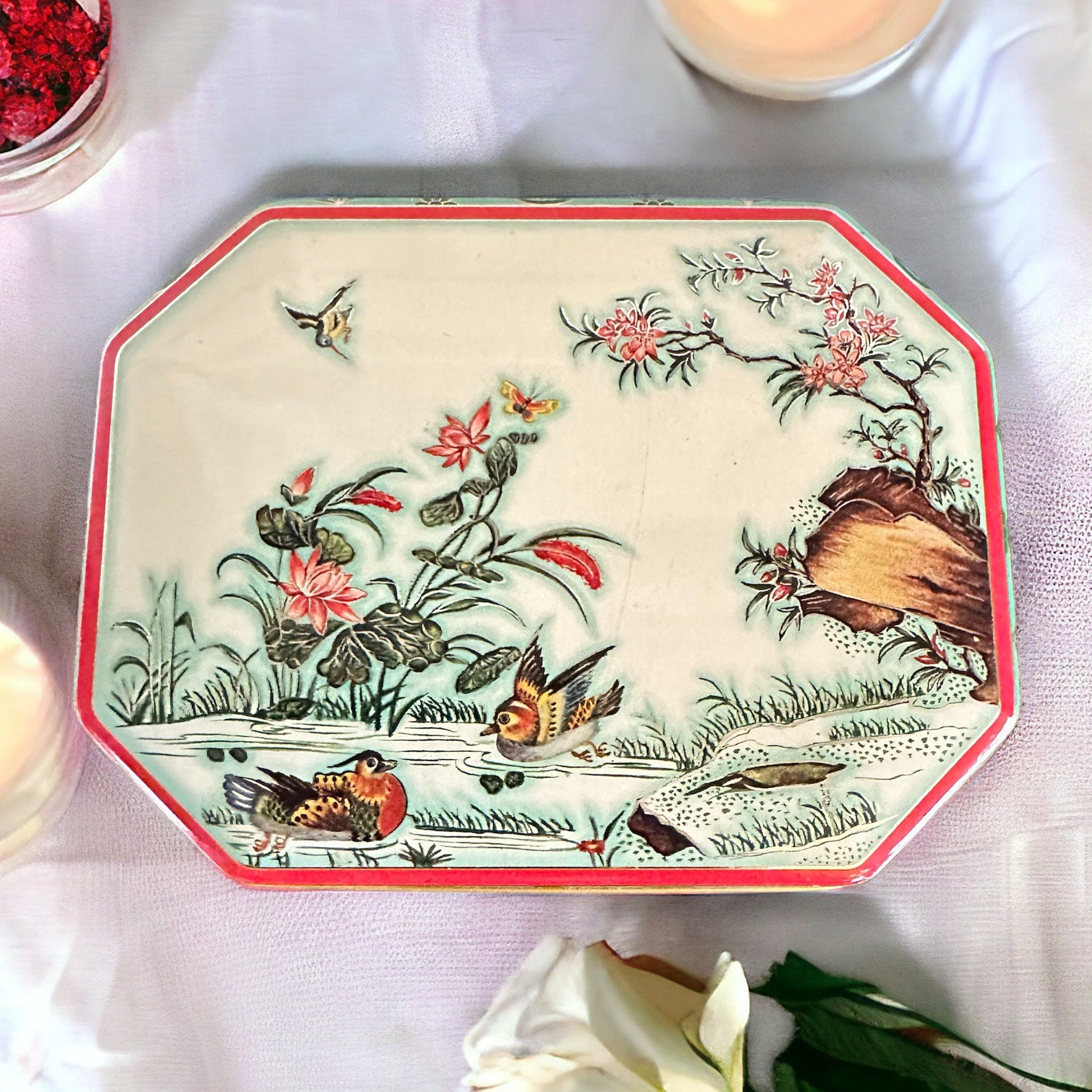 Vintage Daher Tea Tin Candle, Mother’s Day Gift