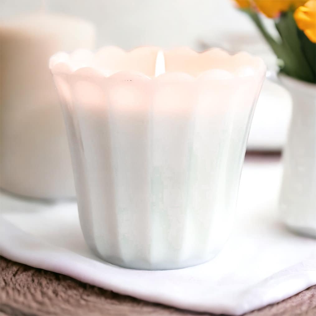 Vintage Milk Glass Candle | Choose Your Scent