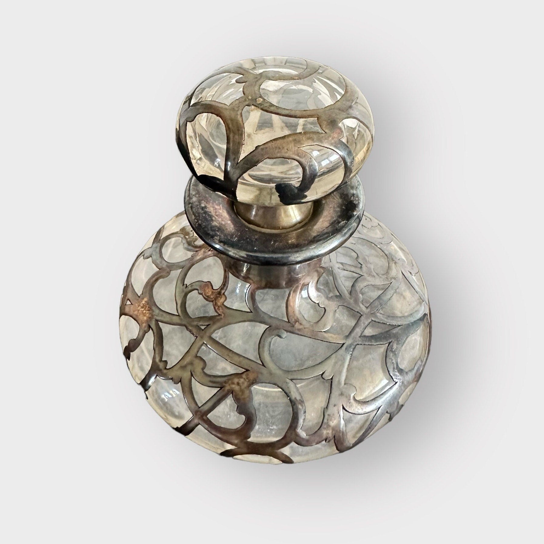 Antique Perfume Bottle, Vintage Home Decor, Art Nouveau, Gift for the Bride