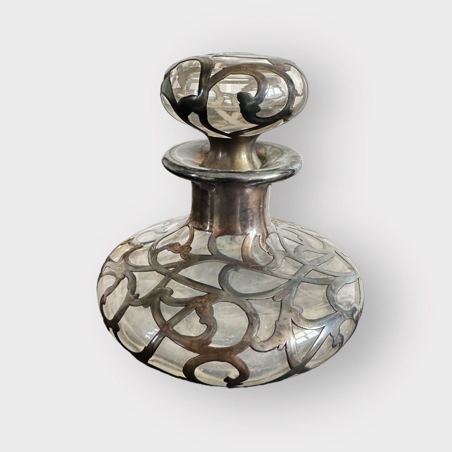 Antique Perfume Bottle, Vintage Home Decor, Art Nouveau, Gift for the Bride