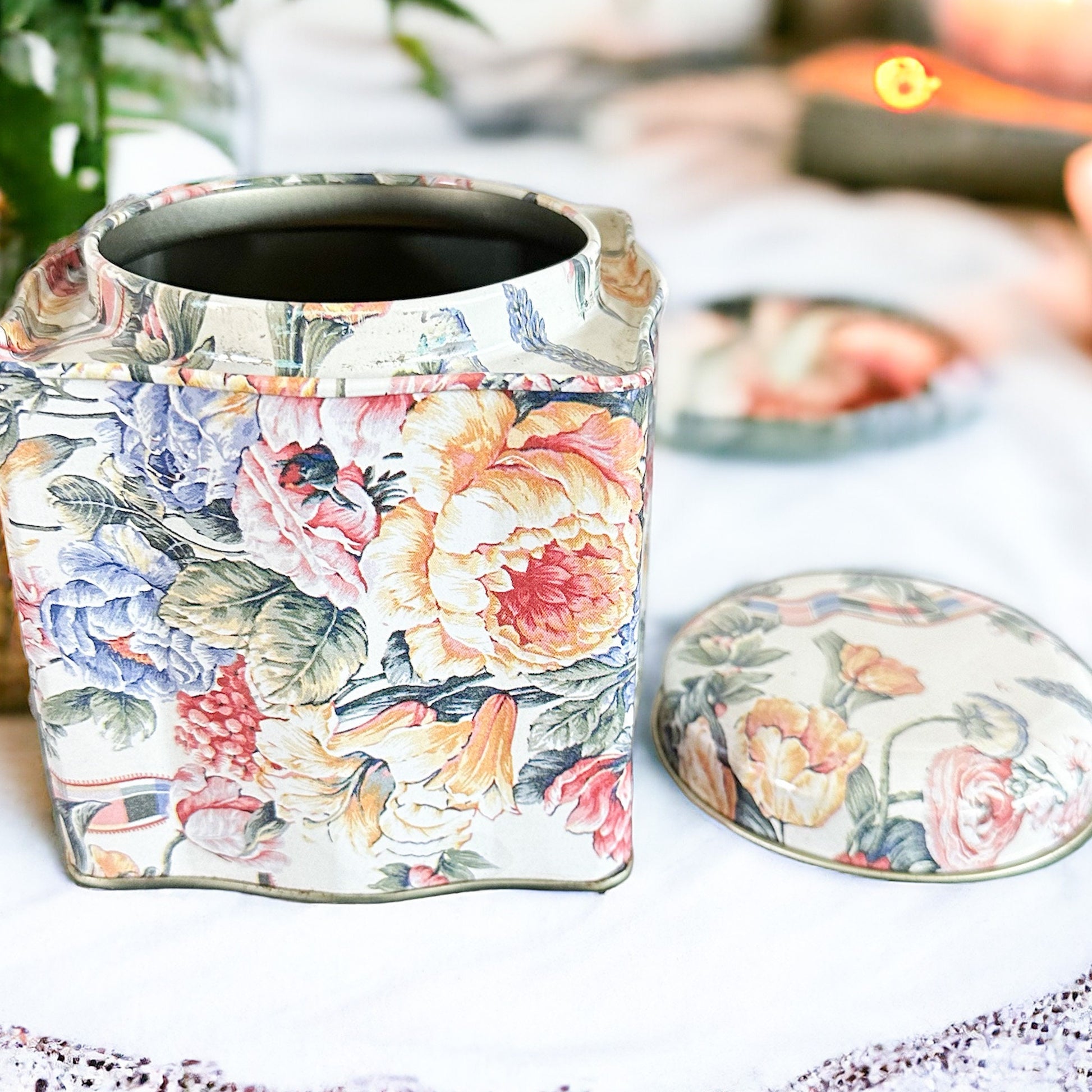 Vintage Biscuit Tin, Spring Soy Wax Candle