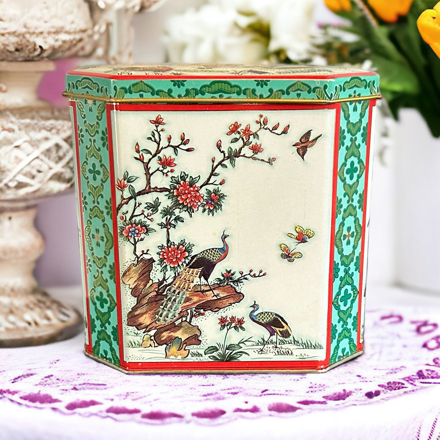 Vintage Daher Tea Tin Candle, Mother’s Day Gift