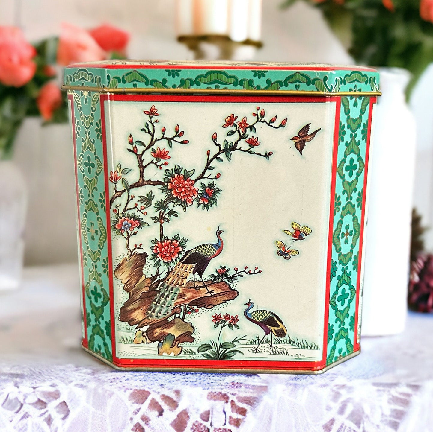 Vintage Daher Tea Tin Candle, Mother’s Day Gift