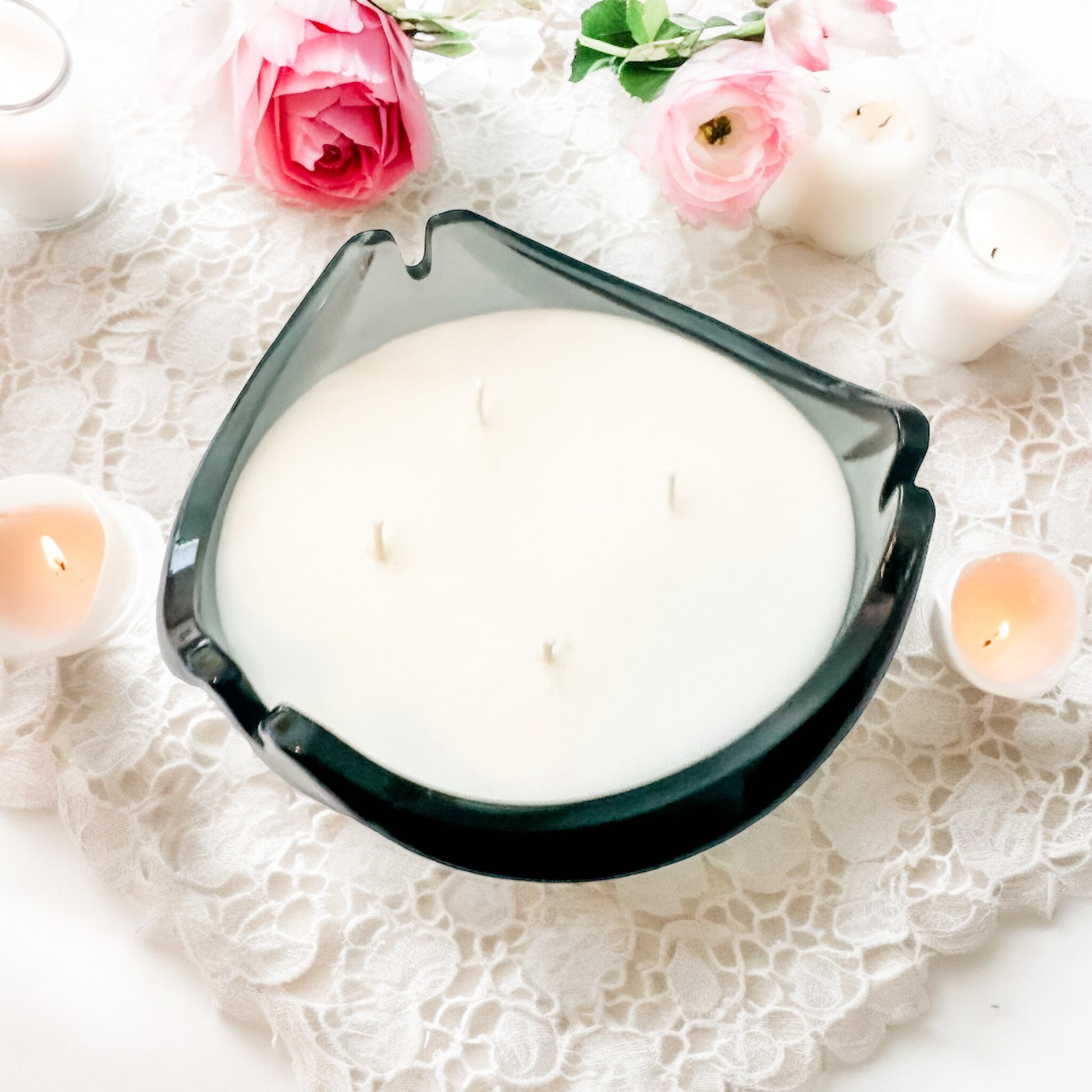 Scented Candles, Vintage Ashtray, Mothers Day Gift from Son, Mom Gift