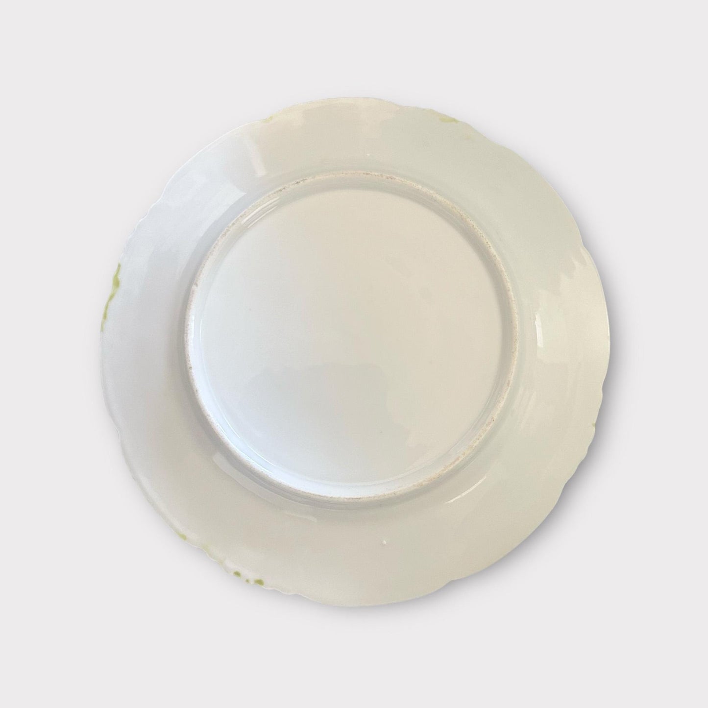 Antique Hand Painted Dessert Plates, Romantic Table Decor