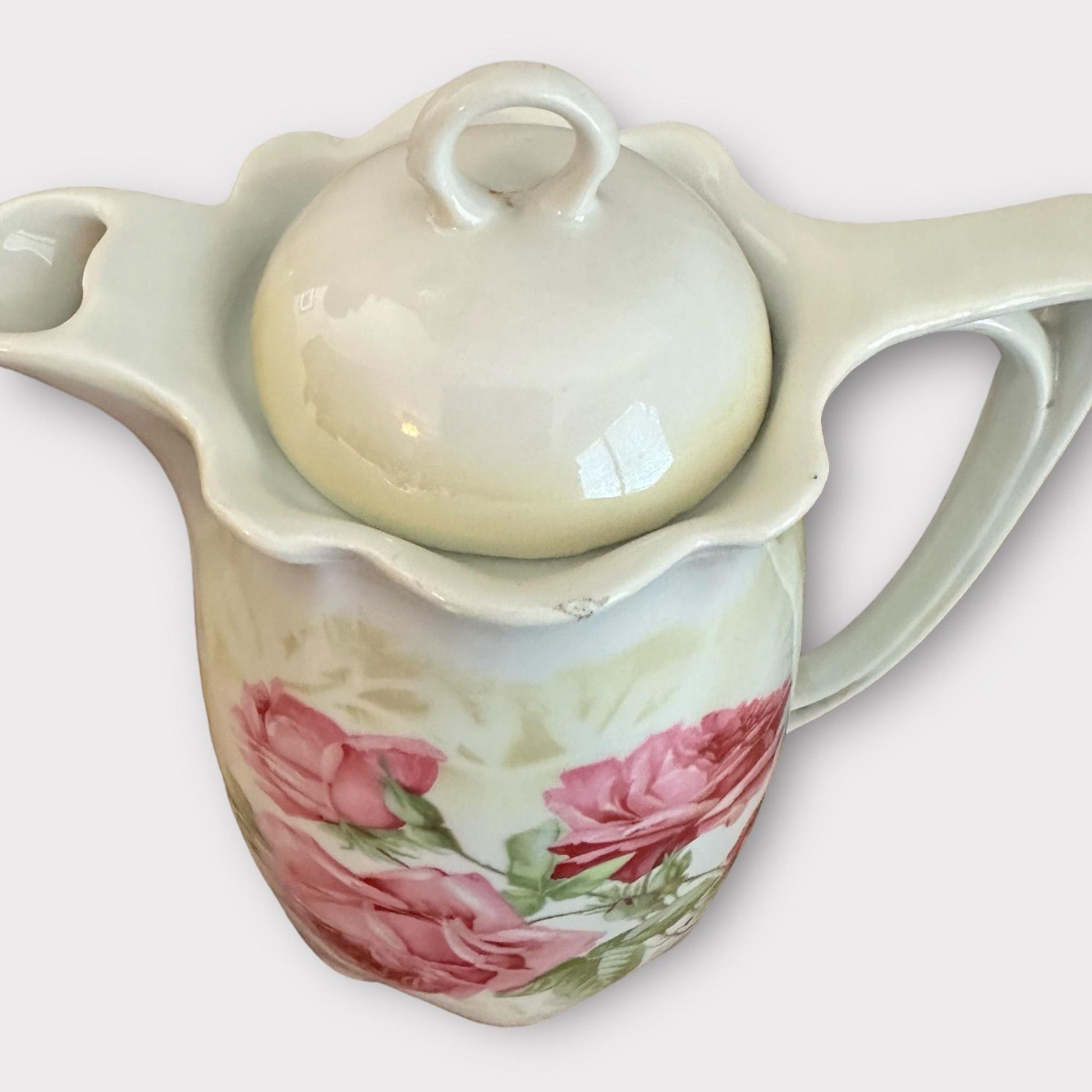 Antique Hand Painted Chocolate Pot, Wedding Gift, Bride to be Gift