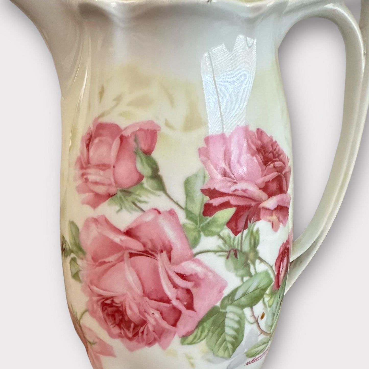 Antique Hand Painted Chocolate Pot, Wedding Gift, Bride to be Gift