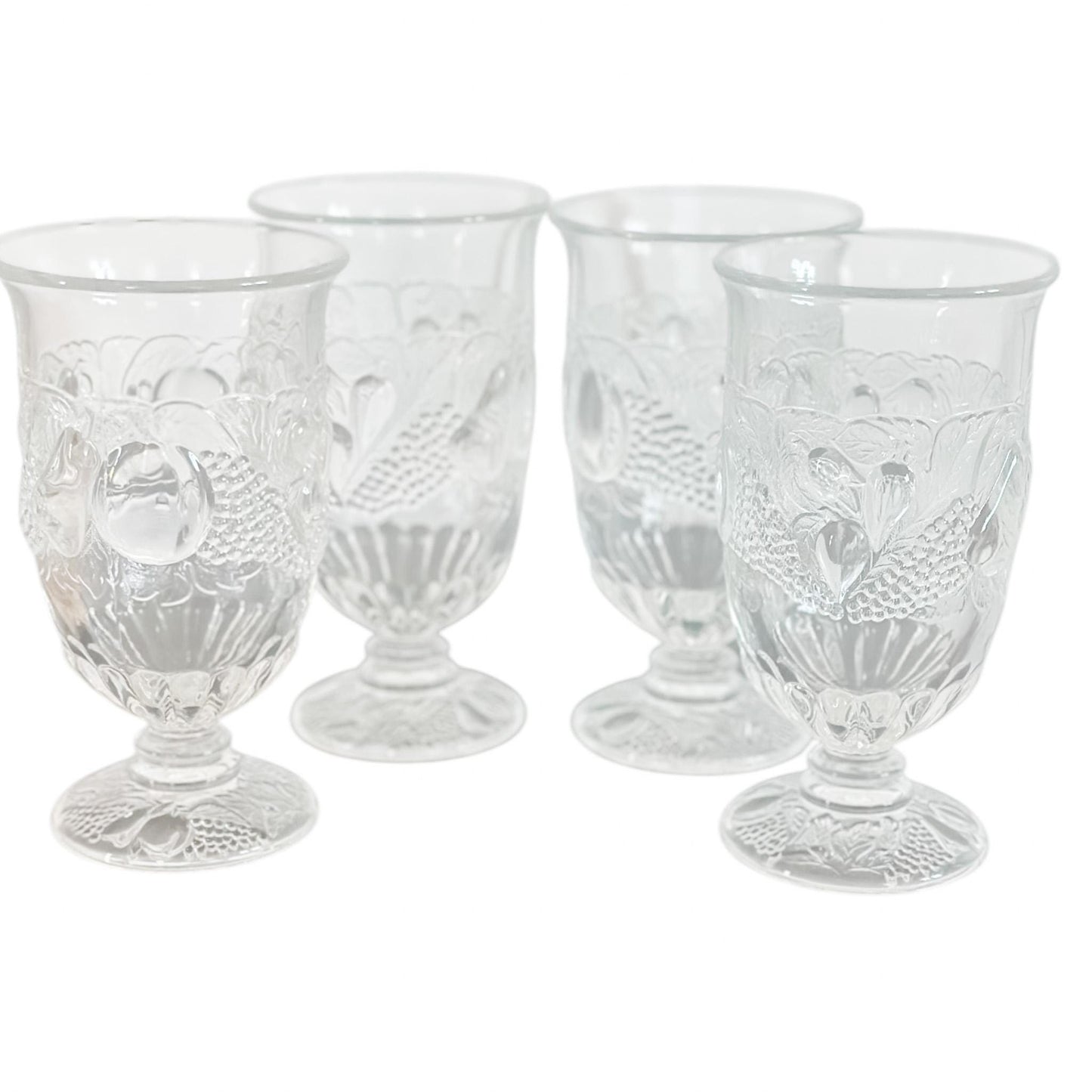 Vintage Westmoreland Fruit Design Tumblers, Della Robbia, 1970's