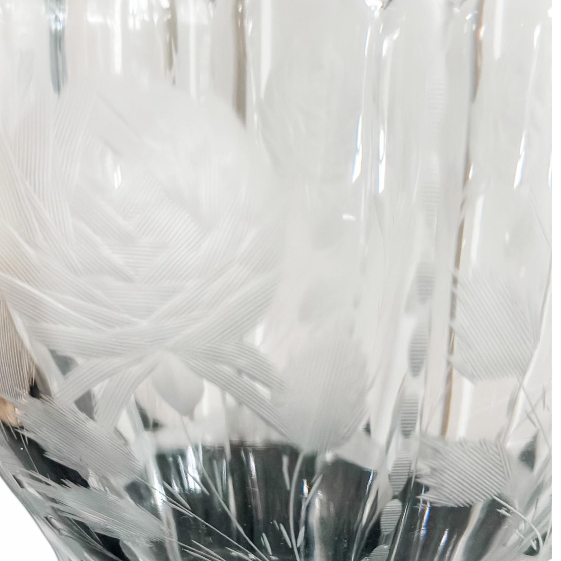 Vintage Heisey Crystal Bridal Basket: 1920s Etched Flower Design