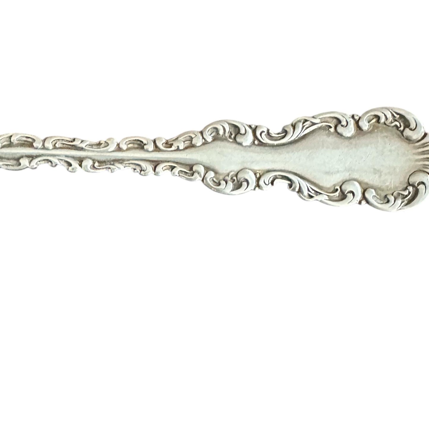Antique Sterling Silver, Louis XV Demitasse Spoon, 1891, Wedding Gift for Couple