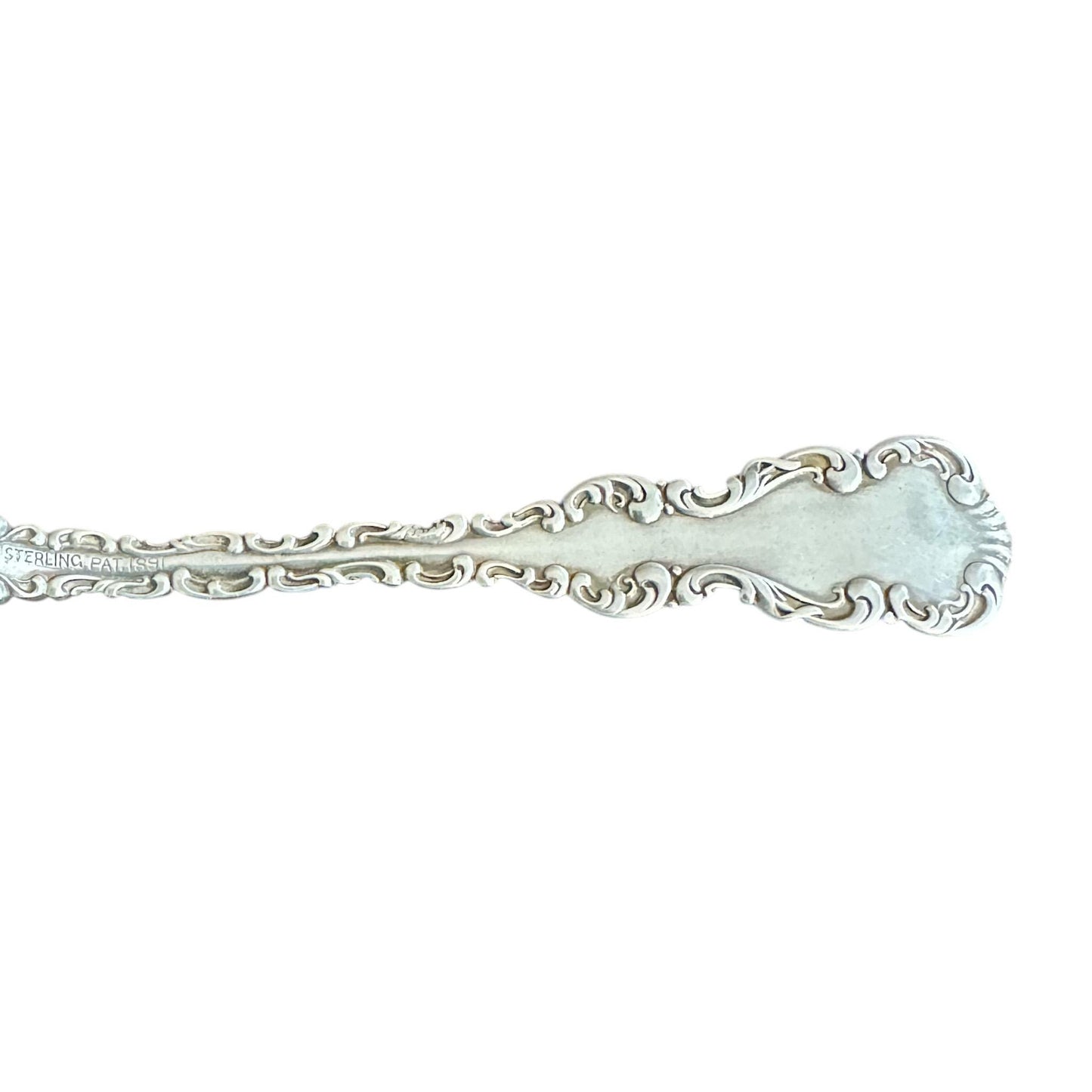Antique Sterling Silver, Louis XV Demitasse Spoon, 1891, Wedding Gift for Couple