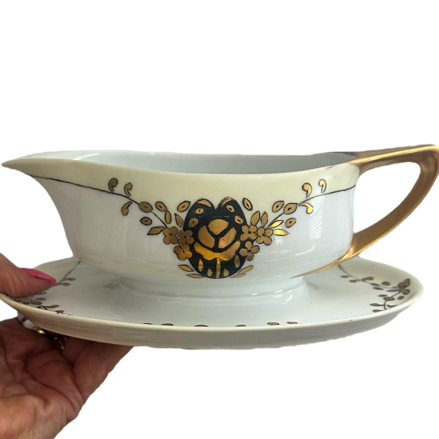 Vintage German Gravy Boat, Donatello Design, Wedding Gifts, Newlywed Gifts