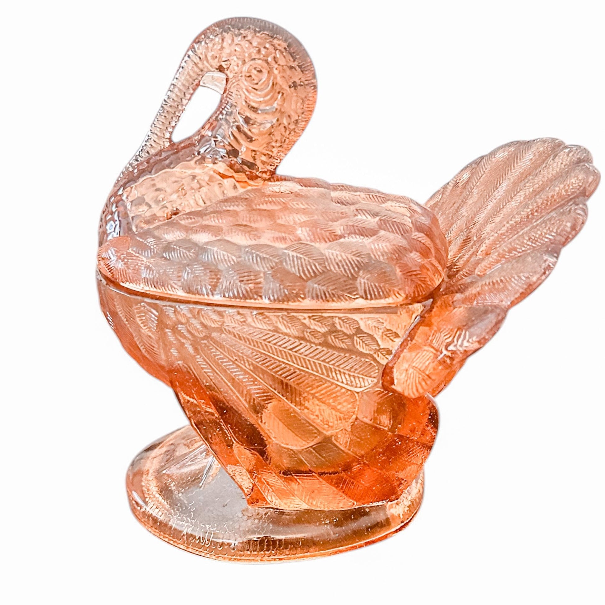 Vintage Pink Turkey Candle, Fall Soy Candle, Thanksgiving Table Decor