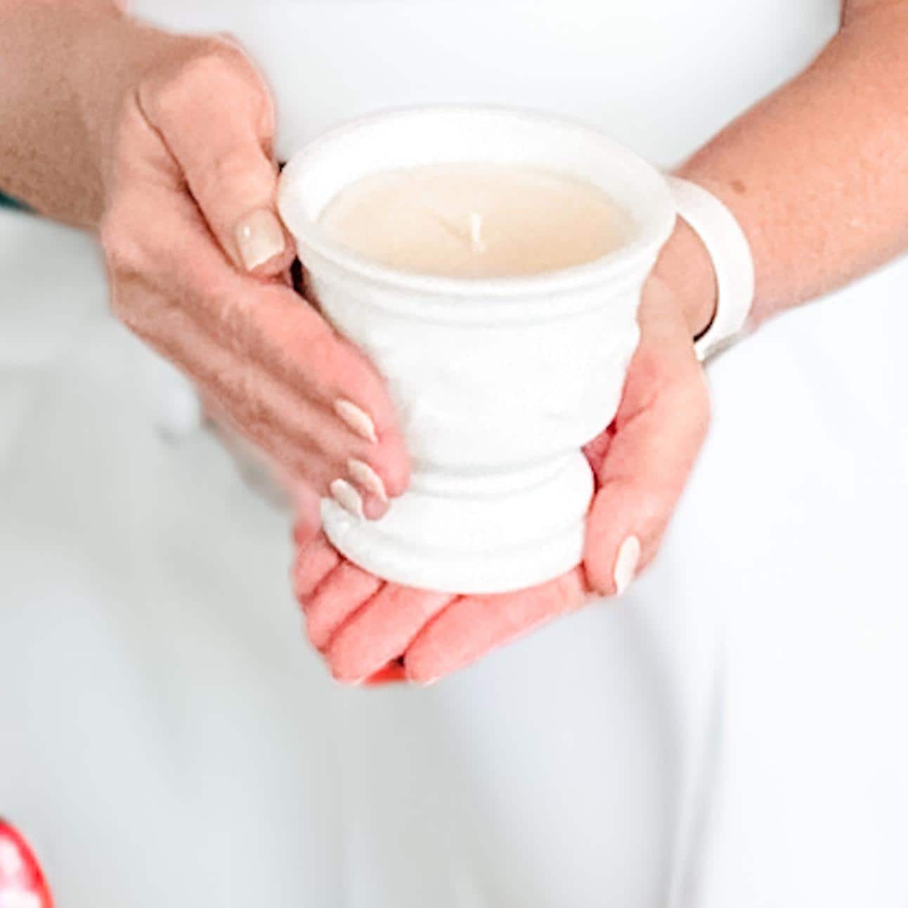 Candlelit Christmas Classics Gift Set – Vintage Milk Glass Candle, Antique Whittier Book