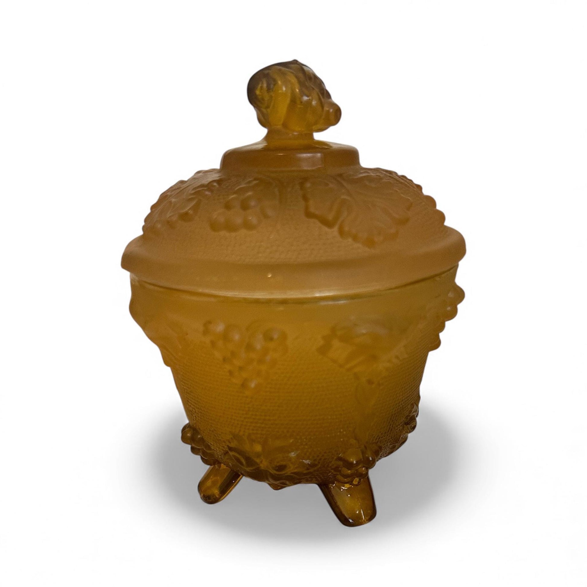 Scented Soy Candle in Vintage Candy Dish, Fall Candle
