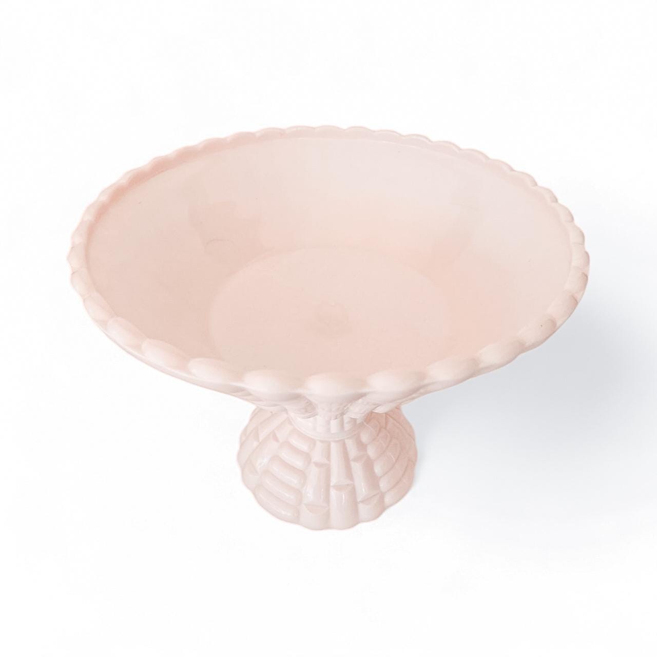 Soy Candle in Vintage Pink Milk Glass Fruit Bowl, Lavender Vanilla, Unique Gift for Her