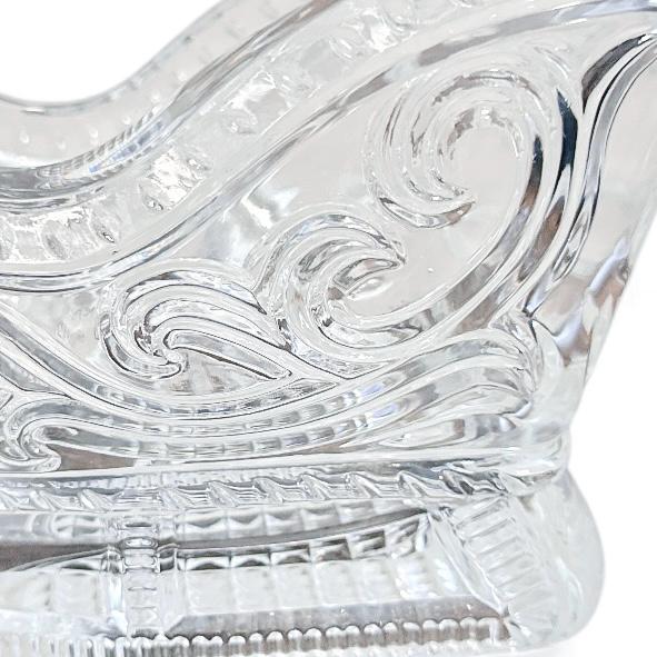 Soy Candle in Vintage Avon Crystal Sleigh, Holiday Candle, Unique Gift, Christmas Centerpiece