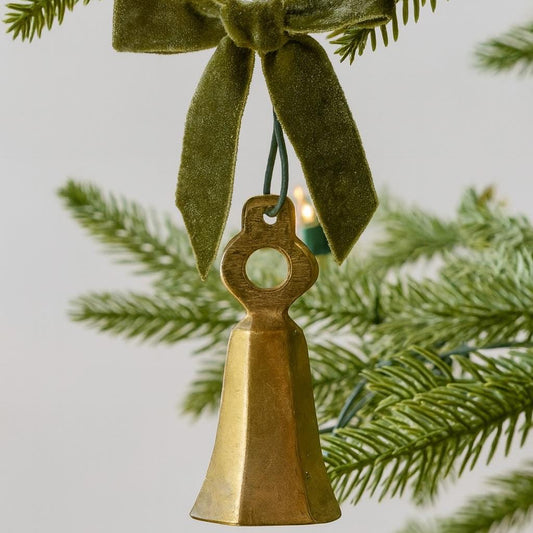 Vintage Brass Dinner Bell – Holiday Ornament or Gift