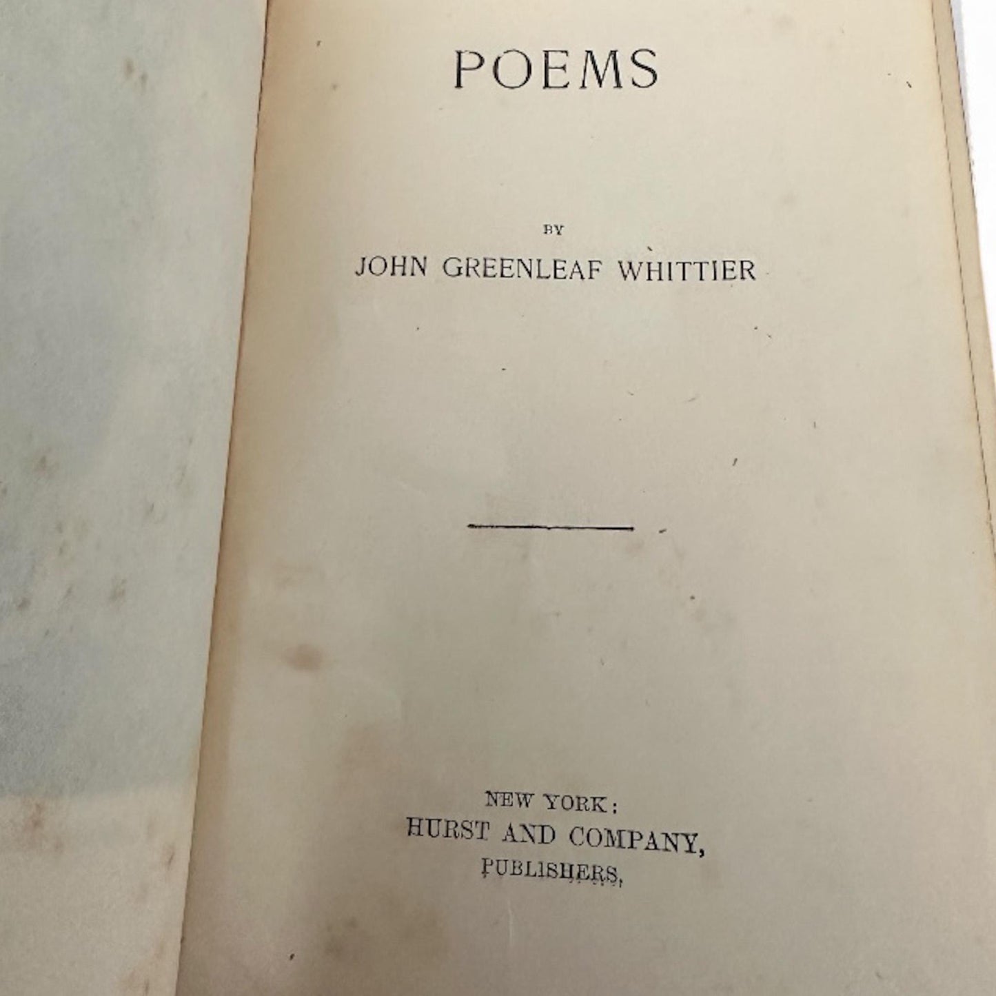 Candlelit Christmas Classics Gift Set – Vintage Milk Glass Candle, Antique Whittier Book