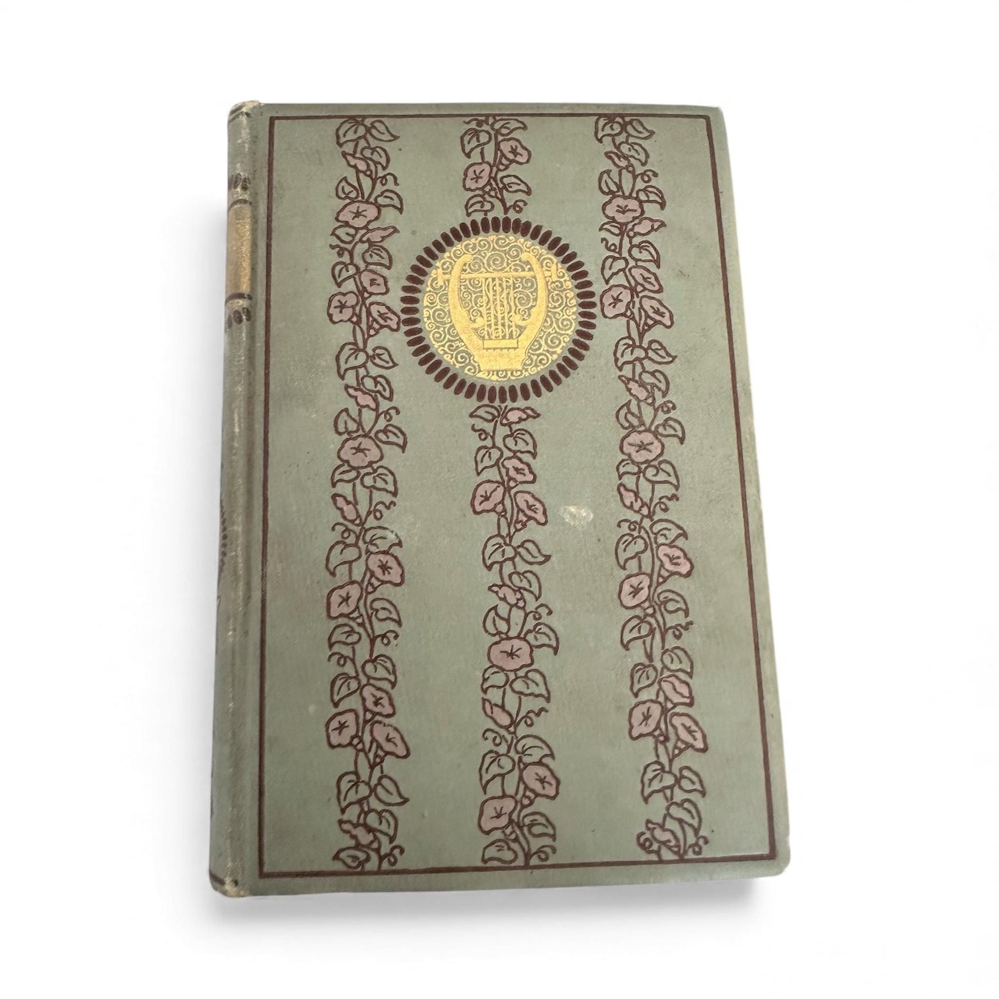 Candlelit Christmas Classics Gift Set – Vintage Milk Glass Candle, Antique Whittier Book