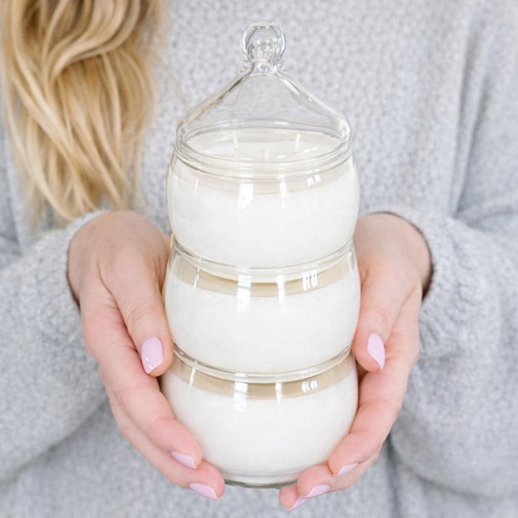 Vintage Candy Dish Candle Set | Trio of Holiday Fragrances