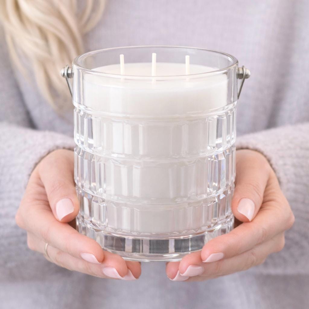 Soy Candle in Vintage French Ice Bucket, Housewarming Gift