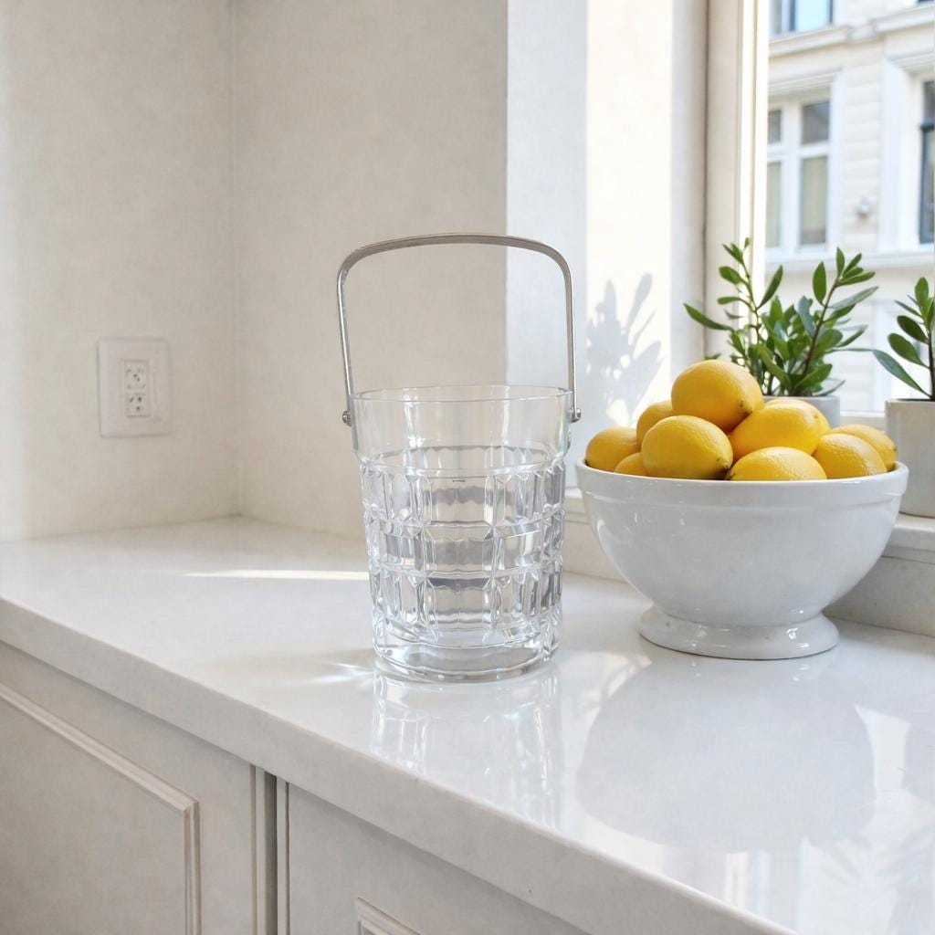 Soy Candle in Vintage French Ice Bucket, Housewarming Gift
