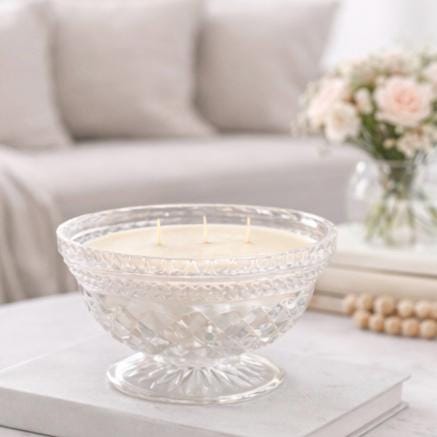 Vintage Wexford Candy Dish Candle, Housewarming Gift for Her