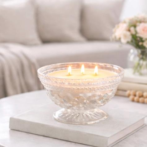 Vintage Wexford Candy Dish Candle, Housewarming Gift for Her