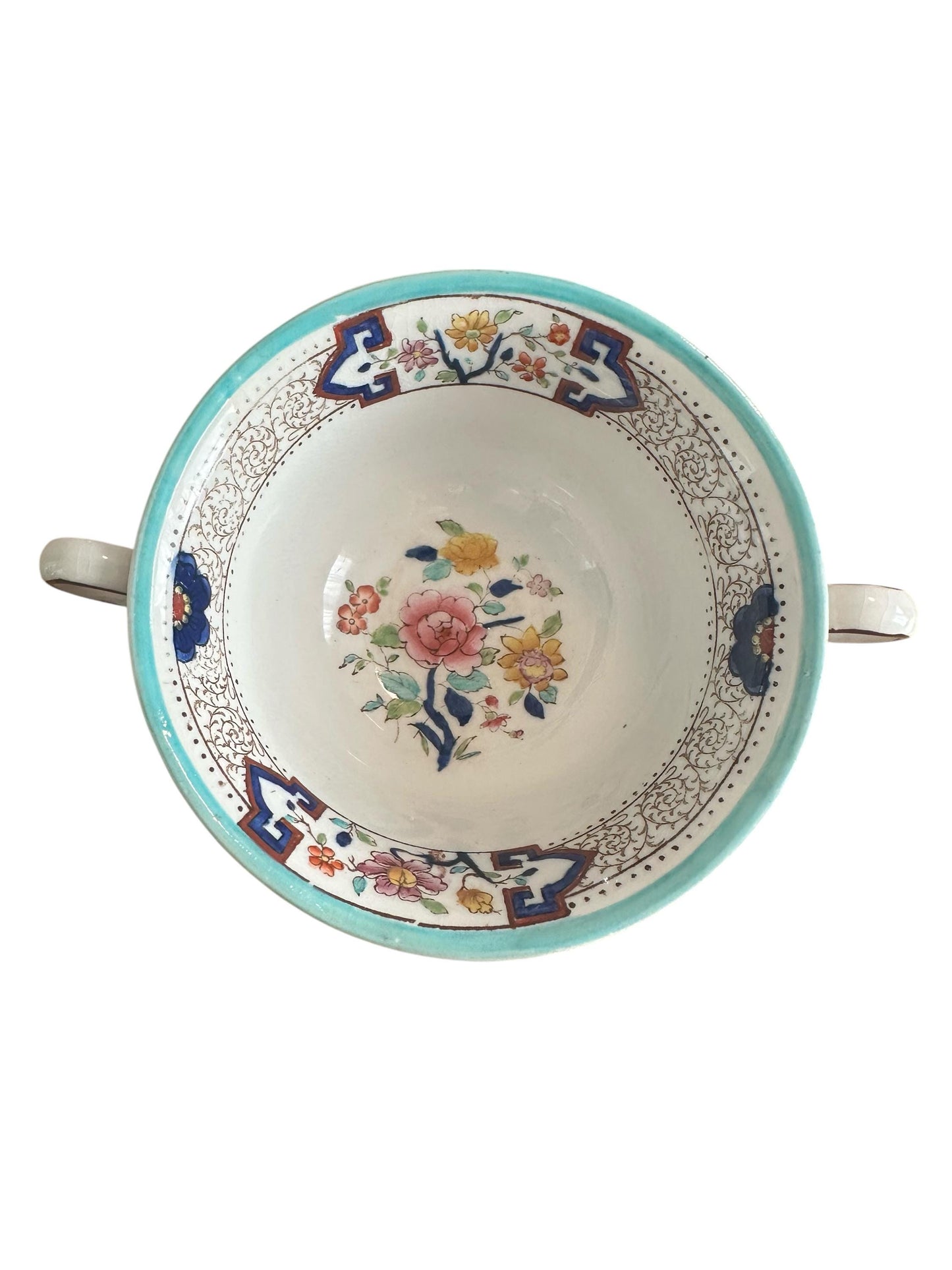 Vintage Floral China Candle, Cottagecore Spring Decor