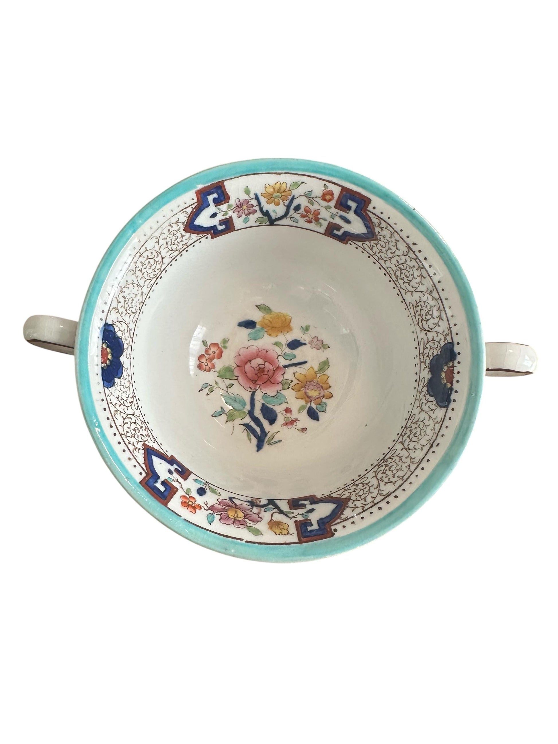 Vintage Floral China Candle, Cottagecore Spring Decor