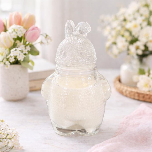 Glass Bunny Candle