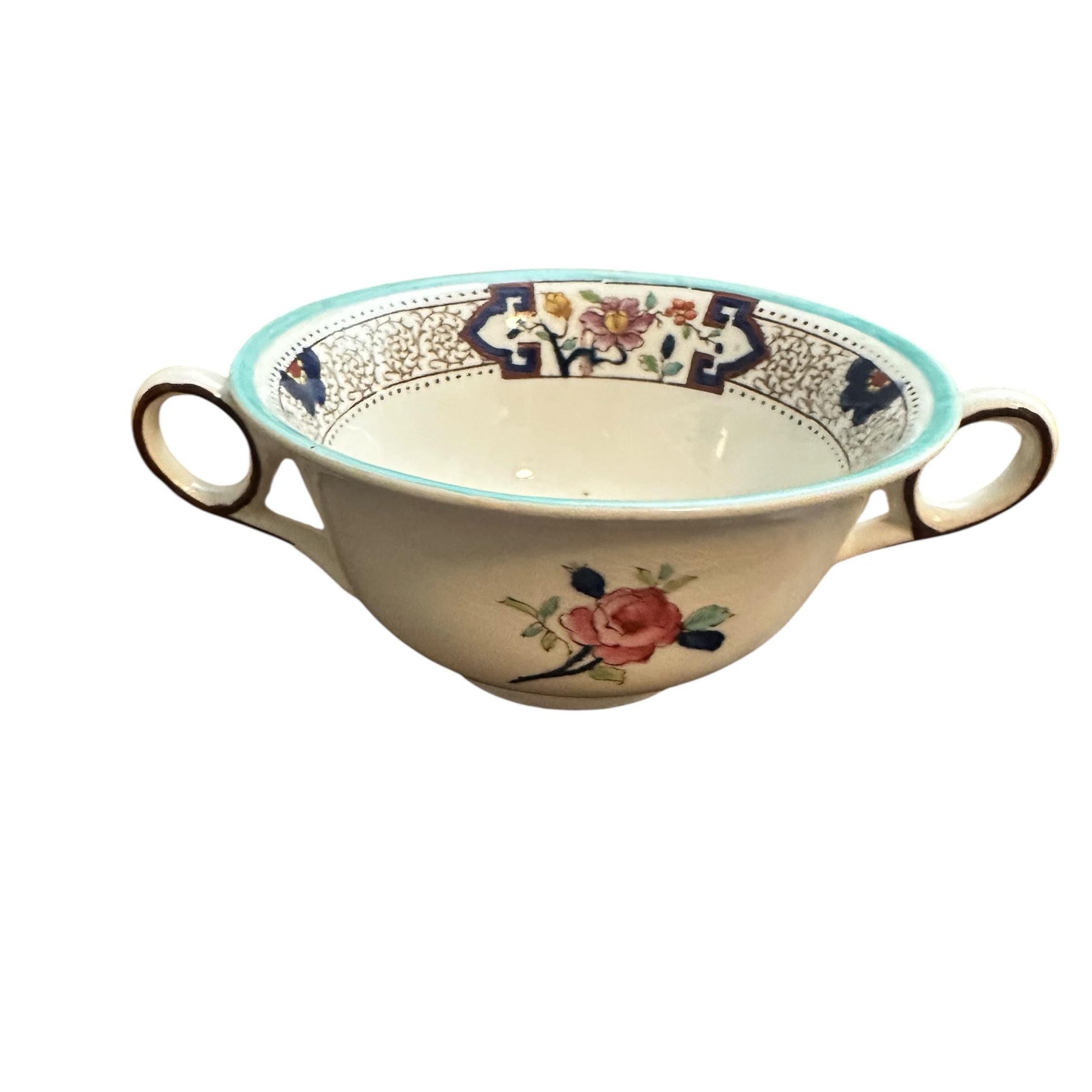 Vintage Floral China Candle, Cottagecore Spring Decor