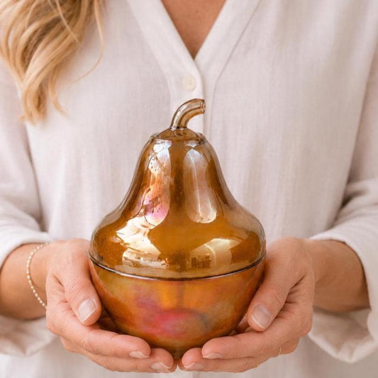 Vintage Jeannette Pear Jar Candle, Just Because Gift