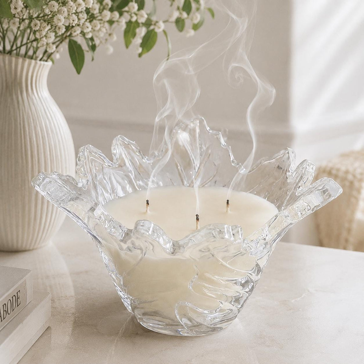 Vintage Maple Leaf Bowl Candle, Unique Fall Hostess Gift