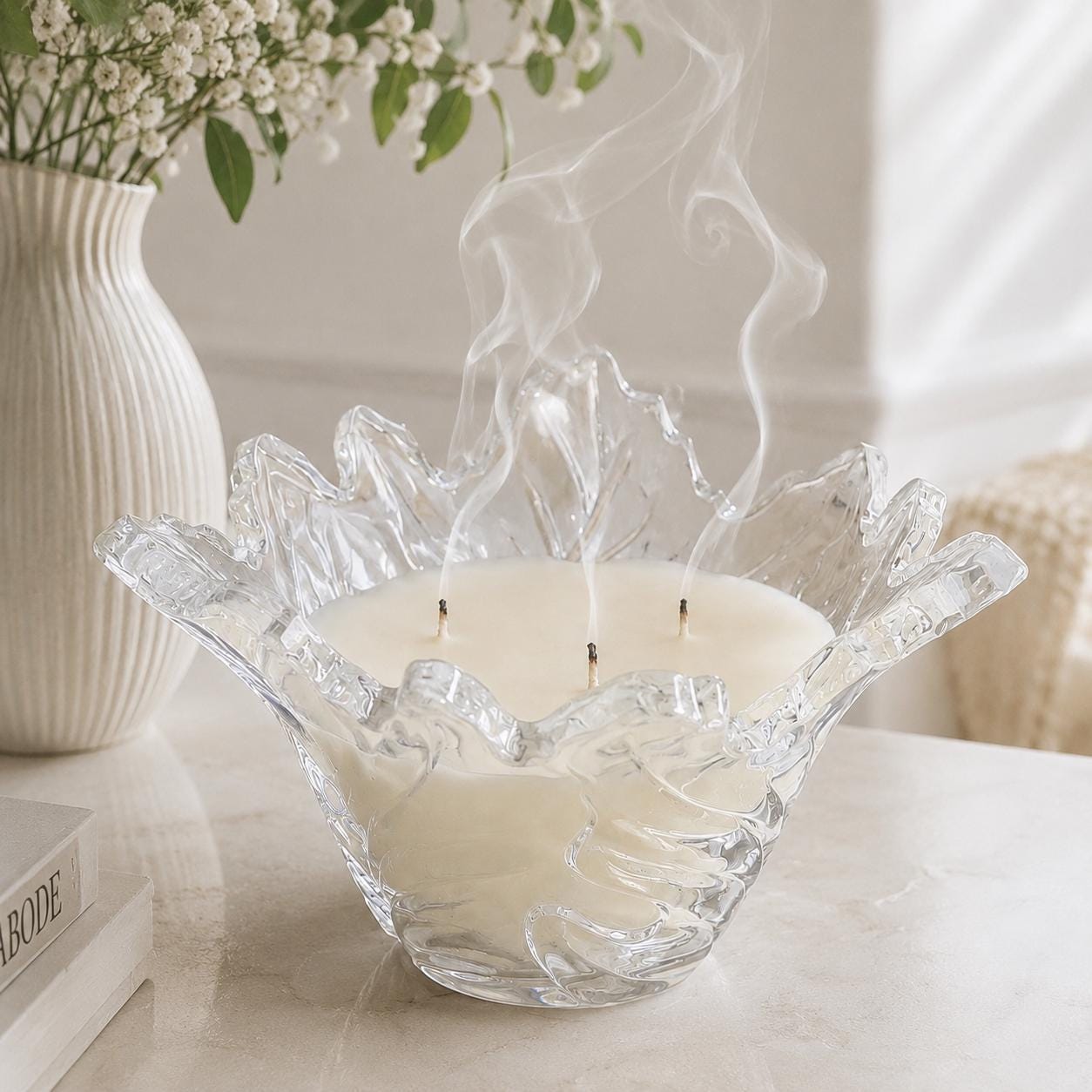 Vintage Maple Leaf Bowl Candle, Unique Fall Hostess Gift
