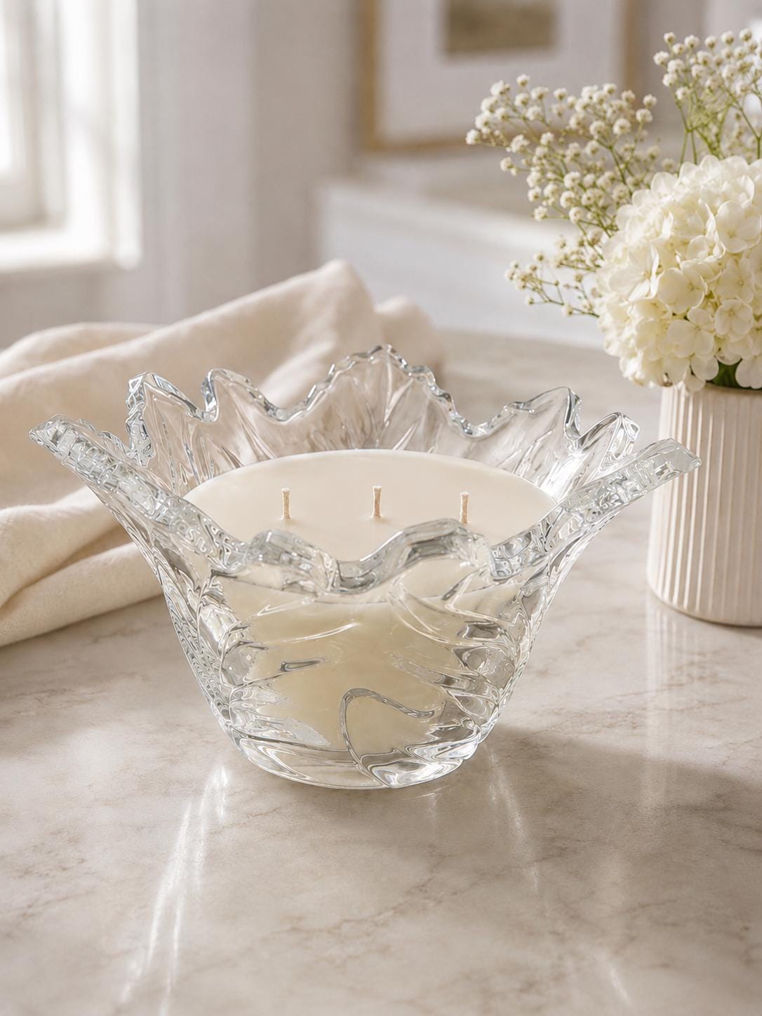 Vintage Maple Leaf Bowl Candle, Unique Fall Hostess Gift